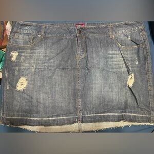 Torrid denim mini skirt